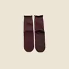 Calcetines de Yoga con Suela de Silicona para Mujer, Calcetines Profesionales de Pilates Fitness hasta la Pantorrilla con Adorno de Encaje, Calcetines Holgados sin Costuras