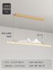Nuevo Candelabro de Restaurante Chino Largo Grano de Madera Estilo Chino Zen Simple Bar Estudio Paisaje Lámparas de Mesa de Té para Salón de Té