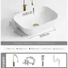 Maotao Colorido Simple Lavabo de Mesa Hogareño Baño Lavabo Cerámico Balcón Apartamento Pequeño Lavabo Artístico Lavabo