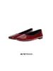 Sapatilhas Femininas 2026 Primavera Novo Estilo Boca Rasa Versão Coreana Slip-On Bico Quadrado Versátil Sapato Rasteiro de Bolinhas