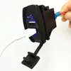 Interruptor tipo barco tipo interruptor doble USB cargador de coche para motor de yate asiento de yate USB con fuente de alimentación de batería de 5v 3.1A 12-24V