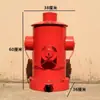 Arte de Hierro Vintage Estilo Industrial Creativo y Único Hidrante de Incendios Cubo de Basura Metálico Grande con Tapa y Pedal de Pie para Sala de Estar y Uso en Exteriores