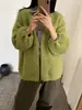Cárdigan de punto casual, relajado y chic sin esfuerzo con mangas tipo linterna para mujer, nueva colección otoño/invierno, abrigo suéter de color liso de corte holgado