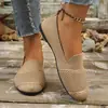 Coleção Nova de Verão 2026: Sapatos Slip-On Casuais, Confortáveis, Modernos e Simples para Mulheres Plus Size - Tamanho Único