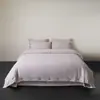 Juego de Cuatro Piezas de Algodón y Lino sin Teñir con Botón de Coco, Algodón Puro, Color Sólido, Funda Nórdica Suave y Cómoda, Ropa de Cama para Casa de Huéspedes, Cómodo y Transpirable