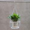 Cesta colgante de hierro forjado Cesta colgante Cuenca colgante Soporte para flores colgantes Maceta colgante Diaolan verde Marco colgante Maceta colgante