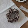Diadema de tela con estampado de leopardo del mismo estilo que la bloguera coreana para niñas, Diadema de alta gama, Cinta para la cabeza, Accesorios para el cabello, Bola para el pelo