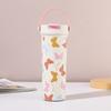 Taza Termo para Café de Estilo Ins, Portátil, de Gran Capacidad, a Cuadros, Nueva, para Doble Bebida, para Estudiantes Hombres y Mujeres