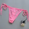 Tiras Prontas de Sete Cores Malha Transparente Cueca Fio Dental Sexy Masculina Refrescante e Respirável Roupa Íntima Sexy Masculina Ponto de Orvalho B924