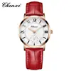 Relojes de Pareja, Elegantes Relojes de Cuarzo para Mujer, Esfera Redonda Correas de Cuero, Relojes para Hombre, Venta al por Mayor Transfronteriza