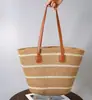 Bolso Tejido de Rafia Estilo Vacaciones Coreanas para Mujer Bolso Tote de Gran Capacidad Estilo Vacaciones de Verano Bolso de Hombro de Celebridad de Internet