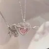 Collar Lucky Bag nuevo 2023 para mujer, cadena de clavícula con diseño de nicho de lujo ligero para mujer, estilo TikTok, fácil de llevar, popular, combinable con todo.