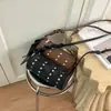 Design de Nicho Rebite Personalidade Bolsa Pequena de Mão 2026 Início do Outono Nova Moda Estilo Coreano Retrô Almofada Bolsa Transversal
