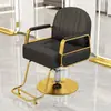 Silla de peluquería para barberías, silla de salón, silla de aseo, silla para cortar el pelo, ajustable y giratoria, reposabrazos de acero inoxidable, silla de barbero