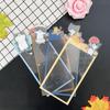 Cubierta adhesiva para mascotas, transparente, plateada, para embalaje, con dibujos animados de plástico y forma de dibujos animados.