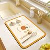 Paño de tecnología de escritorio de cocina de dibujos animados, alfombrilla absorbente para mesa de té, aislamiento térmico, antiescaldaduras, antideslizante, alfombrilla para el hogar resistente a manchas, resistente al desgaste, alfombrilla de drenaje