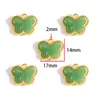 Estilo Chino Cerradura Ruyi Incrustada de Imitación de Jade Bolsa de la Suerte Calabaza Colgante Pulsera DIY Llavero Colgante W674