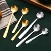 Mini cuchara de acero inoxidable, cuchara creativa para polvo de medicina, cuchara para condimentos, cuchara de café para el hogar, cuchara pequeña, cuchara de sal de cocina, cuchara medidora