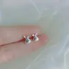 Brincos de Tarraxa de Orelha de Coelho Fofos e Criativos, Brincos Divertidos e Peculiares de Pequenos Animais, Acessórios de Design de Nicho Estilo Coreano para Personalidade de Estudante