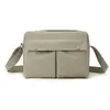 Bolsa Transversal Versátil Feminina à Prova d'Água de Nylon para Comércio Exterior Transfronteiriço, Design Simples de Nicho, Múltiplos Compartimentos, Logo Personalizável