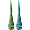 Jiahuimei Molde de Silicona para Vela Aromática de Papá Noel DIY Navidad Velas de Palo Largo Decoración Adornos