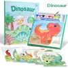 Grande Livro de Colorir Aquarela para Exportação com Tinta Embutida, Caixa de Colorir Pintura e Grafite Artístico Infantil, Em Estoque Atacado