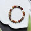 Estilo étnico cuentas multi-tesoro Nudo de bambú proverbio de seis palabras Piedra lunar pulsera rosario pulsera hombres y mujeres círculo único joyería de pareja