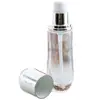 Nova Embalagem Cosmética Frasco Transparente Tipo Push Frasco para Essência Loção Creme Cuidados com a Pele Frasco de Vidro Atacado Personalização