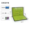 Tablero Táctico de Baloncesto Tablero Plegable para Entrenador Versión para Estudiantes Tipo Soporte Magnético Cuaderno Táctico de Fútbol