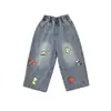 Jeans para niña primavera 2026 nuevo estilo pantalones para niños pantalones rectos elegantes pantalones largos jeans para bebé niña para ropa exterior