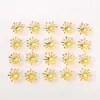 Metal dorado estambre perla cáliz flor centro de flor aleación accesorios de joyería diy hecho a mano estilo antiguo materiales para accesorios de cabello