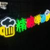 Letrero de Neón LED para Cerveza Artesanal DIY Barra de Luz Decorativa Creativa Mercado Nocturno Letras Brillantes de Moda Suministro Transfronterizo