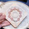 Novo Bracelete de Cristal Rosa Creme para Mulheres, Joia de Cristal Rosa de Alto Padrão de Nicho, Doce Bracelete de Cristal Rosa para Mulheres