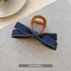 Pinza de Tela de Mezclilla con Lazo para Mujer 2025 Nuevo Pinza Mediana para el Cabello para Recogido Parcial en la Parte Posterior de la Cabeza Pinza de Tiburón Pinza para el Cabello