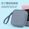Bolsa para guardar llaves BUBM, exclusiva transfronteriza, sencilla, ligera, de alto valor, de poliuretano sensible a la piel, impermeable, resistente a arañazos, color sólido, para auriculares.