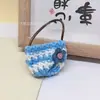 Novos acessórios de bolsa floral de tricô DIY para cabelo, elásticos de cabelo, chapéus, acessórios de vestuário, kits de material, acessórios para bolsas pequenas