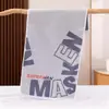 2025 Nuevo Estilo Toalla de Algodón con Letras Oscuras, Suave y Absorbente, Toalla Facial para Pareja Adulta, Toalla de Regalo para Supermercado