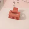 Pinza para el Cabello Mate Transfronteriza Tipo Pinza de Tiburón con Acabado de Alta Gama, Pinza de Garra Rectangular Simple de 13 cm, Tamaño Grande para Cabello Grueso, Accesorio para el Cabello para Mujer