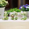 Nuevos Adornos de Rana Musicales Transfronterizos para Ventanas del Hogar, Escritorios, Paisajes de Jardín, Regalos Decorativos, Artesanías de Resina