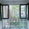 Puertas y Ventanas de Aluminio con Rotura de Puente Térmico Serie 70 Hechas a Medida Zhongwang Jinpeng de Pekín, Sistema de Ventana Corredera de Sellado para Balcón, Personalización de Fábrica