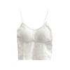 Novo estilo fino sling beleza colete traseiro para o verão estilo coreano slim-fit exterior vestir beleza volta sólida cor curta base top para as mulheres