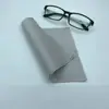 Paño de Limpieza para Gafas de Microfibra, Paño para Gafas Hecho a Medida, Paño de Terciopelo Gris de Doble Cara para Limpiar Pantallas de Teléfono Móvil y Computadora