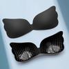 Novo sutiã push-up com remendo de silicone transfronteiriço, asas respiráveis, invisíveis, sem costura, roupa íntima fina feminina, remendo de mama de uma peça