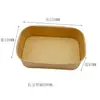 Caja de Almuerzo Desechable, Caja de Empaque para Comida Ligera, Caja de Almuerzo a Prueba de Aceite, Caja de Empaque para Ensalada de Frutas, Bol Cuadrado de Papel Kraft