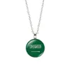 Copa del Mundo de Comercio Exterior 32 Países Collar con Bandera Colgante de Balón de Fútbol Collar para Hombres y Mujeres Cadena para Suéter Joyería Venta al por Mayor