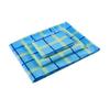 Estudiante Algodón Puro Dormitorio Tres Piezas Cama Individual Azul y Blanco a Cuadros Sábanas Funda de Edredón Dormitorio Escolar Litera Funda de Edredón Azul
