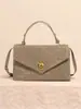 Bolso Tejido Nuevo Transfronterizo para Mujer, Bolso Nuevo de Solapa Tipo Sobre de Gamuza Otoño e Invierno, Bolso de Hombro Cruzado, Bolso de Mano, Bolso Mensajero