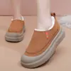 Dropshipping Transfronterizo de Zapatos para Mujer, Botas Nuevas de Invierno para Mujer, Forradas de Felpa, Cálidas y Cómodas, de Poner, Suela Gruesa, Antideslizantes, Botas de Nieve