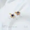 Cobre Chapado en Oro de 14K Circonia Pentagrama Tridimensional Colgante Hecho a Mano DIY Collar Pendiente Accesorio Piezas de Joyería