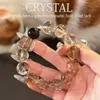 Pulsera Cuadrada de Cristal de Azúcar Súper Siete Negro Dorado Atracción de Riqueza Atracción de Fortuna Pulsera de Cuarzo Rutilado para Cambiar la Suerte Sensación de Alta Gama Venta al por Mayor para Transmisión en Vivo